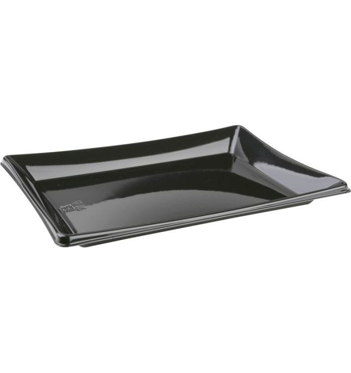 Bandeja Plastico Retang. Preto 12x16cm (300 Uds) Bandeja Plastico Retang. Preto 12x16cm (300 Uds)
