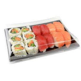 Tampa Plastico Trasp. Bandeja 12x16cm (300 Uds)