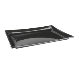 Bandeja Plastico Retang. Preto 16x22cm (300 Uds)