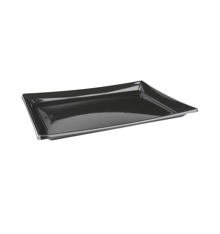 Bandeja Plastico Retang. Preto 16x22cm (300 Uds) Bandeja Plastico Retang. Preto 16x22cm (300 Uds)