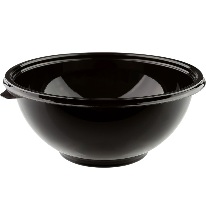 Tigela de Plastico Preto PET 1150ml Ø180mm (60 Uds) Tigela de Plastico Preto PET 1150ml Ø180mm (60 Uds)