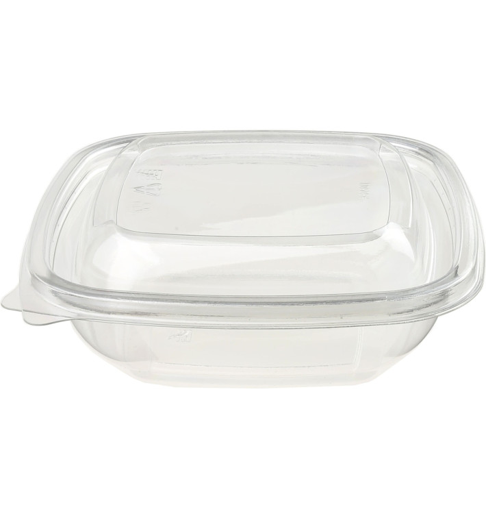 Tigela de Plastico Quadrado PET 150ml 125x125x30mm (50 Uds) Tigela de Plastico Quadrado PET 150ml 125x125x30mm (50 Uds)
