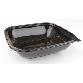 Tigela Plastico Preto PET 1000ml 190x190x50mm (50 Uds)