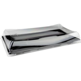 Tampa Alta Plastico Trasp. Bandeja 316x265mm (25 Uds)