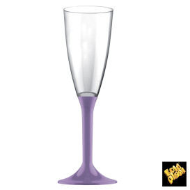 Copo PS Flute Champanhe Lilás 120ml 2P (20 Uds)