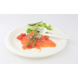 Faca Biodegradaveis CPLA Branco 160mm (1000 Unidades)
