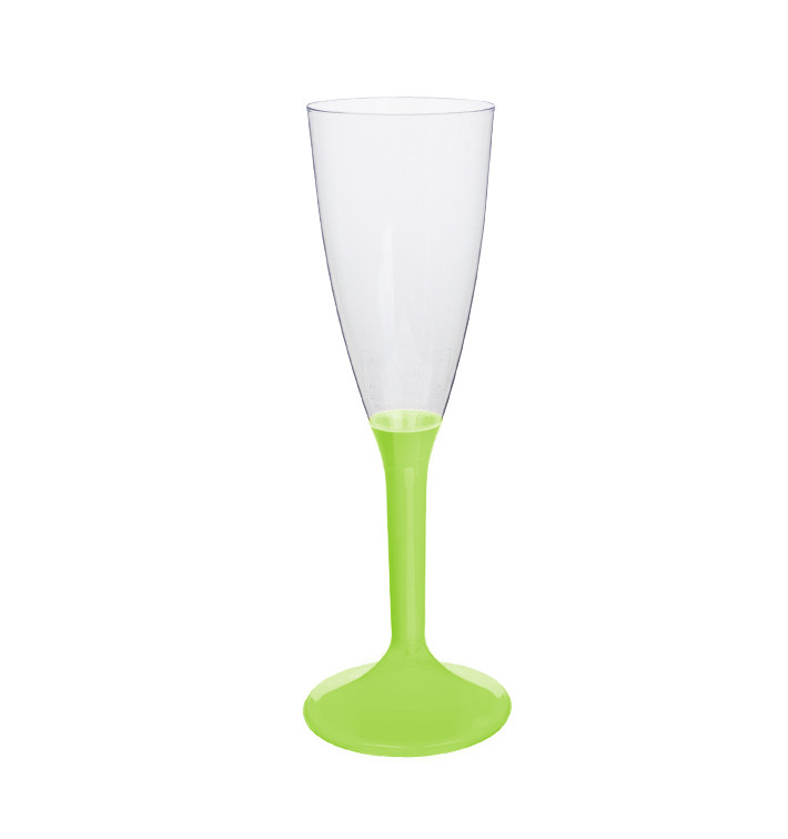 Copo PS Flute Champanhe Verde Limão 120ml 2P (20 Uds) Copo PS Flute Champanhe Verde Limão 120ml 2P (20 Uds)
