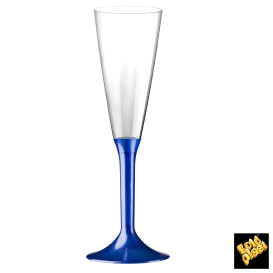 Copo PS Flute Champanhe Azul Perlé 160ml 2P (20 Uds)