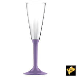 Copo PS Flute Champanhe Lilás 160ml 2P (20 Uds)