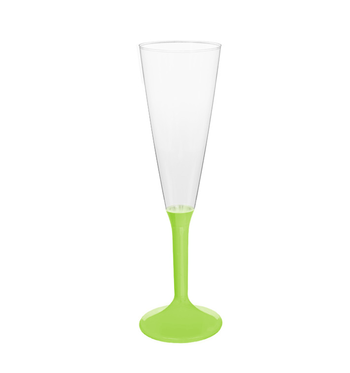Copo PS Flute Champanhe Verde Limão 160ml 2P (20 Uds) Copo PS Flute Champanhe Verde Limão 160ml 2P (20 Uds)