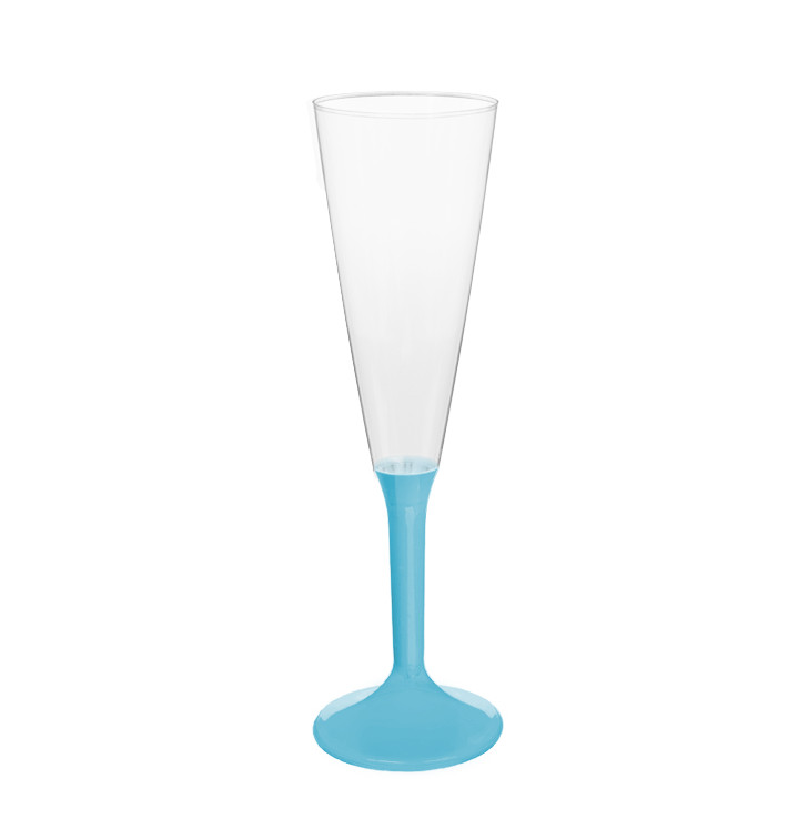 Copo PS Flute Champanhe Turquesa 120ml 2P (200 Uds) Copo PS Flute Champanhe Turquesa 120ml 2P (200 Uds)