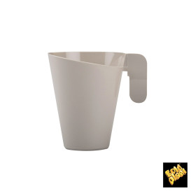 Chavena Plastico Design Creme 155ml (12 Uds)