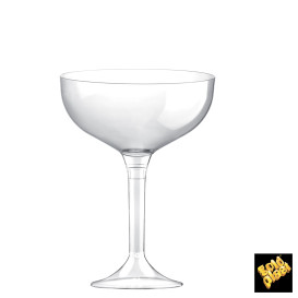 Copo PS Flute Champanhe Transparente 200ml 2P (20 Uds)