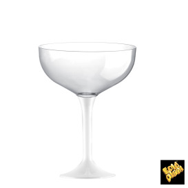 Copo PS Flute Champanhe Branco 200ml 2P (20 Uds)