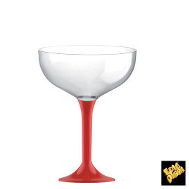 Copo PS Flute Champanhe Red 200ml 2P (20 Uds)