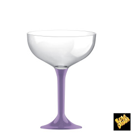 Copo PS Flute Champanhe Lilás 200ml 2P (20 Uds)