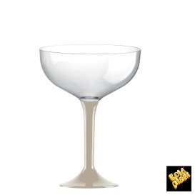 Copo PS Flute Champanhe Bege 200ml 2P (20 Uds)