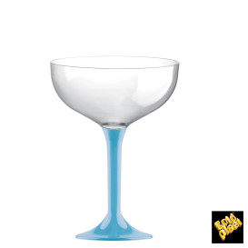 Copo PS Flute Champanhe Turquesa 200ml 2P (20 Uds)