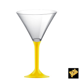 Copo PS Flute Cocktail Amarelo 185ml 2P (20 Uds)