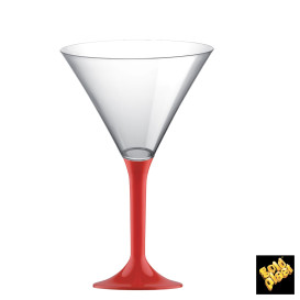 Copo PS Flute Cocktail Red 185ml 2P (20 Uds)