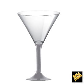 Copo PS Flute Cocktail Cinza 185ml 2P (20 Uds)