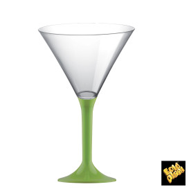 Copo PS Flute Cocktail Verde Limão 185ml 2P (20 Uds)