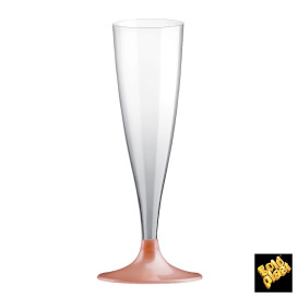 Copo PS Flute Champanhe Pêssego Perlé 140ml 2P (400 Uds)