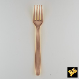 Forchetta di Plastica PS Premium Marrone 190mm (1000 Pezzi)