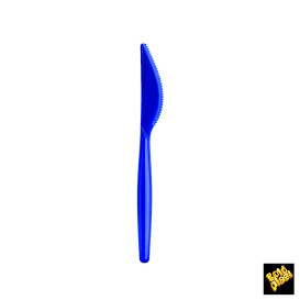 Faca de Plástico Easy PS Azul Perle 185mm (20 Uds)