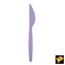 Faca de Plástico Easy PS Lilás 185mm (20 Uds)