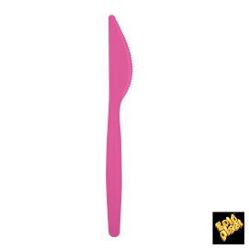 Faca de Plástico Easy PS Fúcsia 185mm (20 Uds)