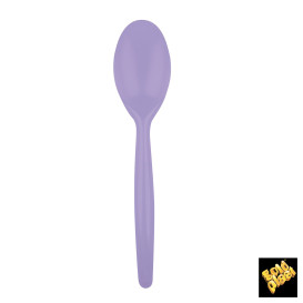 Colher de Plástico Easy PS Lilás 185mm (20 Uds)