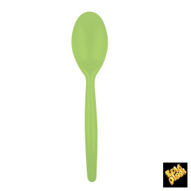 Colher de Plástico Easy PS Verde Lima 185mm (20 Uds)