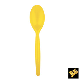 Colher de Plástico Easy PS Amarelo 185mm (20 Uds)
