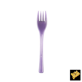 Garfo de Plástico Fly Lilás Transp. 140mm (50 Uds)