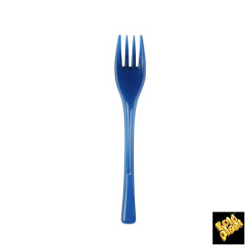 Garfo de Plástico Fly Azul Trans. 140mm (50 Uds)