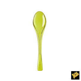 Colher de Plástico Fly Amarelo Transp. 145mm (50 Uds)
