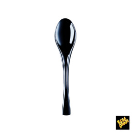 Colher de Plástico Fly Preto 145mm (3000 Uds)