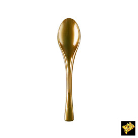 Colher de Plástico Fly Ouro 145mm (50 Uds)