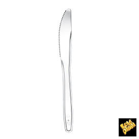 Faca de Plástico Easy PS Transp. 175mm (100 Uds)