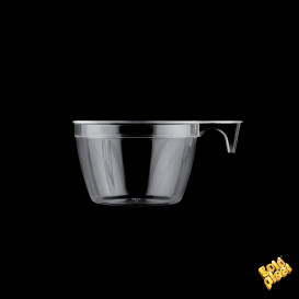 Chavena Plastico Cup Transparente 90ml (900 Uds)