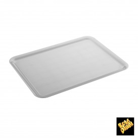 Bandeja Plastico Tray Branco 37x50cm (4 Unidades)
