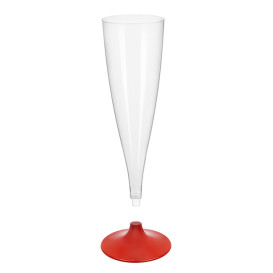 Copo PS Flute Champanhe Red 140ml 2P (20 Uds)