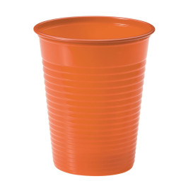 Copo de Plastico Laranja PS 200 ml (50 Unidades)