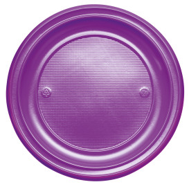 Prato Plastico PS Raso Violeta Ø220mm (780 Unidades)