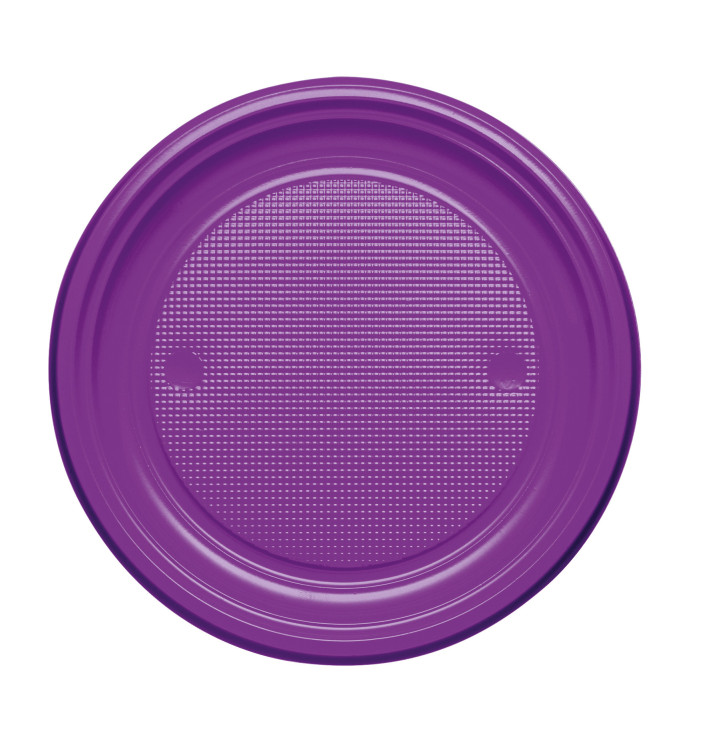 Prato Plastico PS Raso Violeta Ø170mm (50 Unidades) Prato Plastico PS Raso Violeta Ø170mm (50 Unidades)