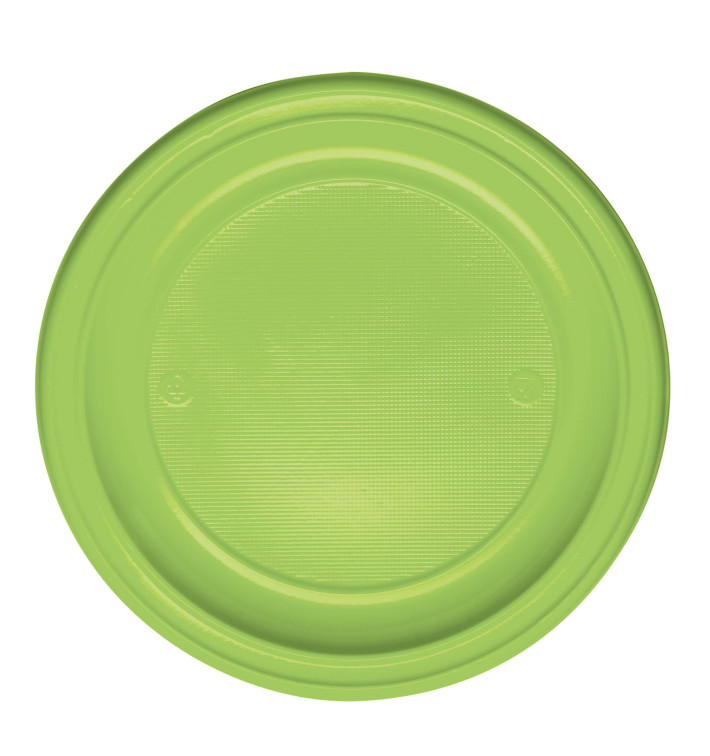 Prato Plastico PS Raso Verde Limão Ø220 mm (30 Unidades) Prato Plastico PS Raso Verde Limão Ø220 mm (30 Unidades)