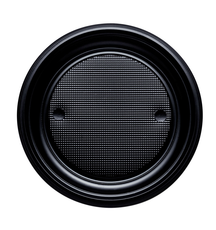 Prato Plastico PS Raso Preto Ø170mm (50 Unidades) Prato Plastico PS Raso Preto Ø170mm (50 Unidades)