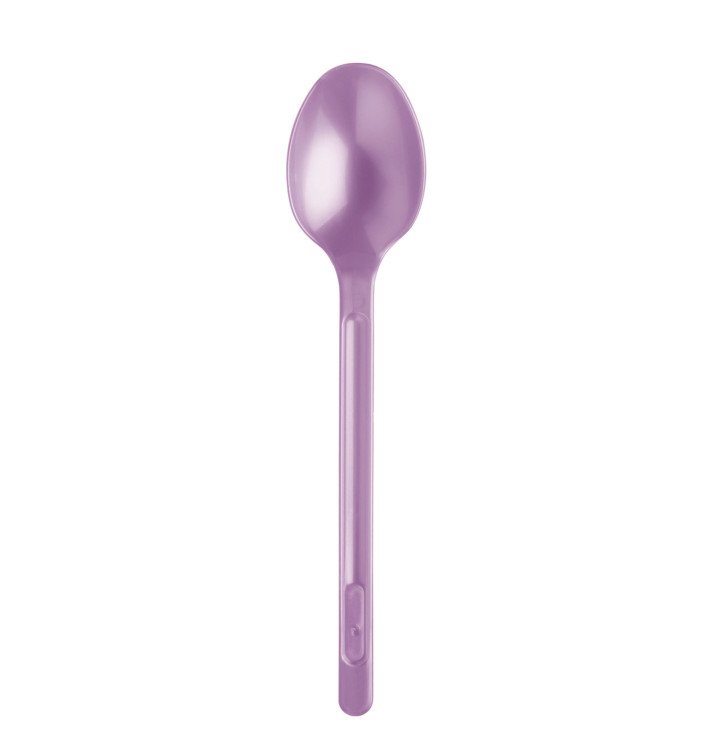 Colher de Plastico Lilás PS 175mm (20 Uds) Colher de Plastico Lilás PS 175mm (20 Uds)