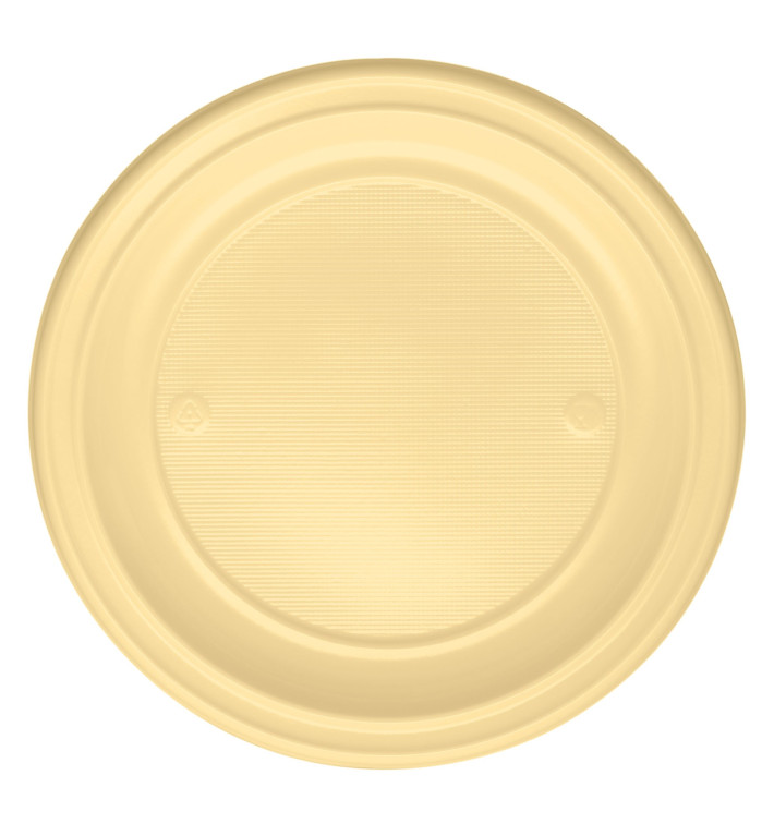 Prato Plastico PS Raso Creme Ø220mm (780 Unidades) Prato Plastico PS Raso Creme Ø220mm (780 Unidades)